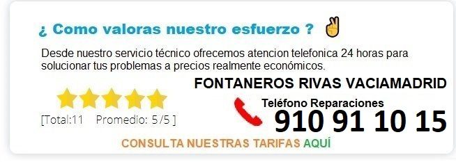 fontanero Rivas Vaciamadrid precio