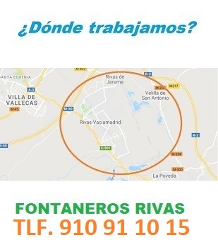 Fontaneros Rivas Vaciamadrid calle de la encina verde